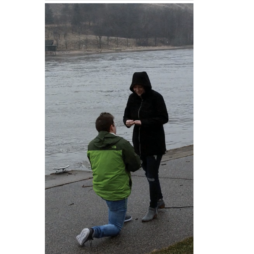 The day A.J asked me to marry him! 
4 years ago!