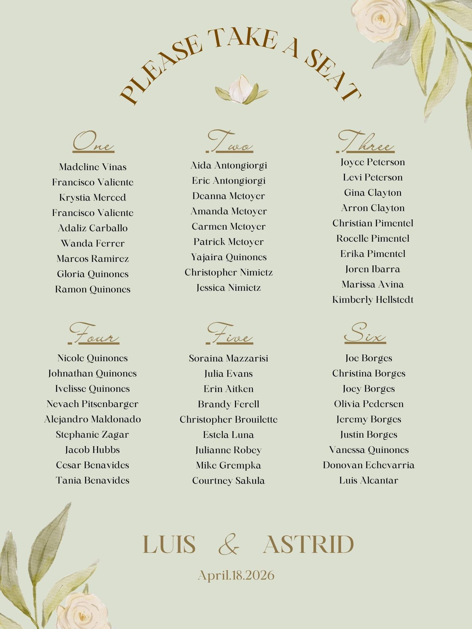 The Wedding Website of Astrid Valiente and Luis Gonzalez