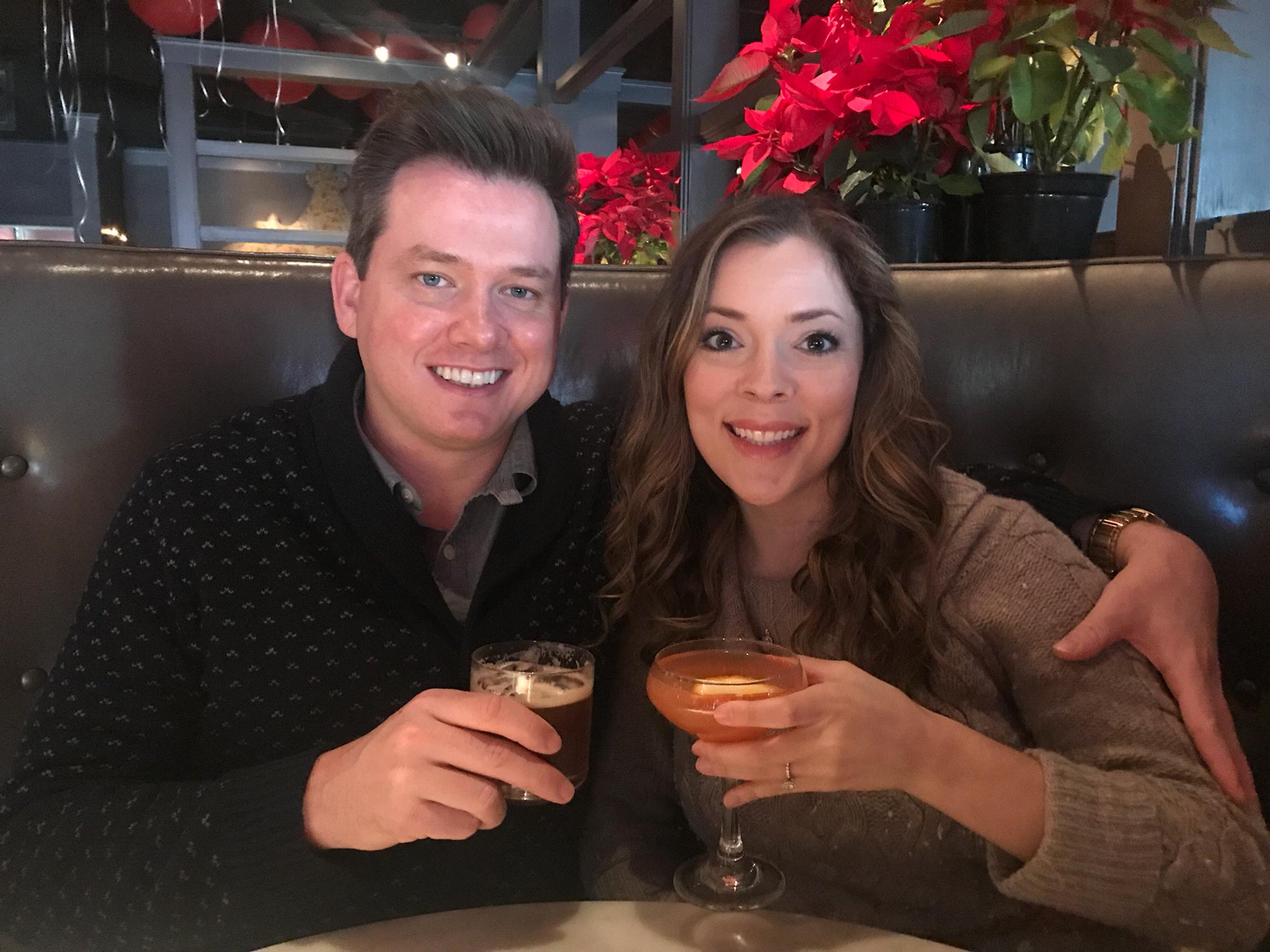 Celebrating our engagement anniversary at Pascal and Sabine in Asbury Park.
