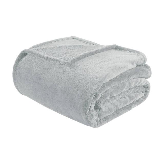 Microlight Plush Blanket (King)Gray