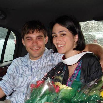 Smiling after graduation!
Lafayette College, Easton, Pennsylvania, May 2009
