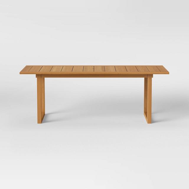 Bluffdale Wood 6 Person Rectangle Patio Dining Table - Threshold™ designed with Studio McGee