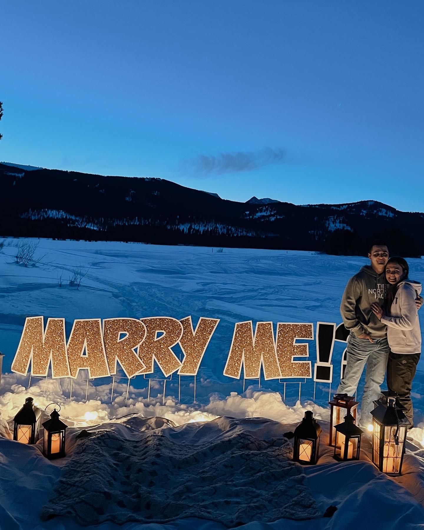 This is when Cam asked me to marry him.  It was on Hebgen Lake in West Yellowstone by his Thompson family cabin.  One of his favorite places.
Both of our families were there to help.