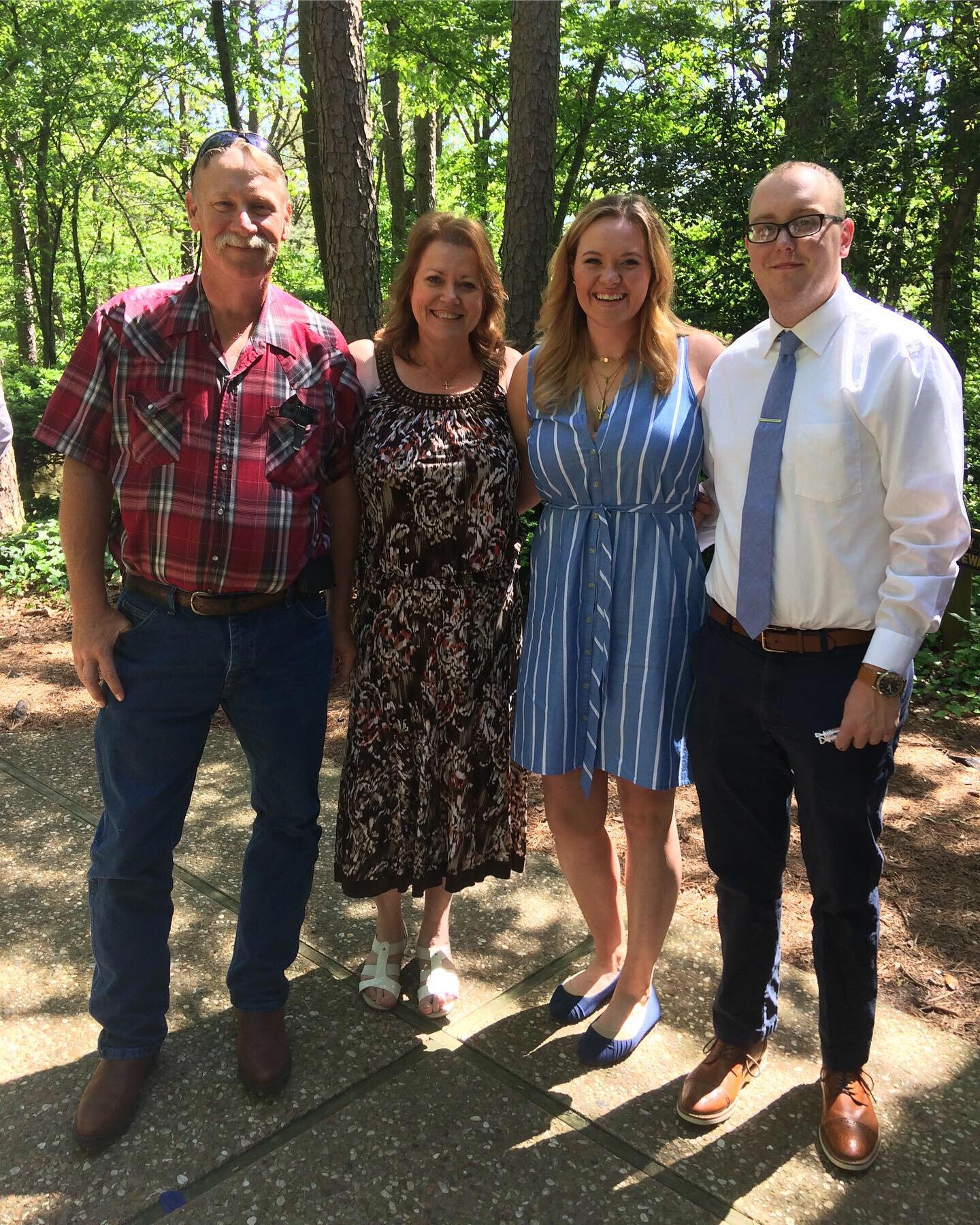 Family photo (minus Cody) at my cousins wedding