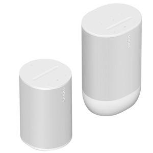 Indoor-Outdoor Speaker Set with Era 100 and Move 2 - Sonos (White)