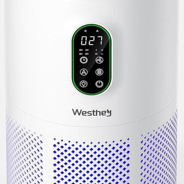 Air Purifiers for Home Large Room 1650 Ft² with Washable Filters, WESTHEY H13 HEPA Air Purifier with Fragrance Flowing Ambient Light Auto, Air Cleaner for Wildfire Smoke Dust Pollen Pets Hair Odor