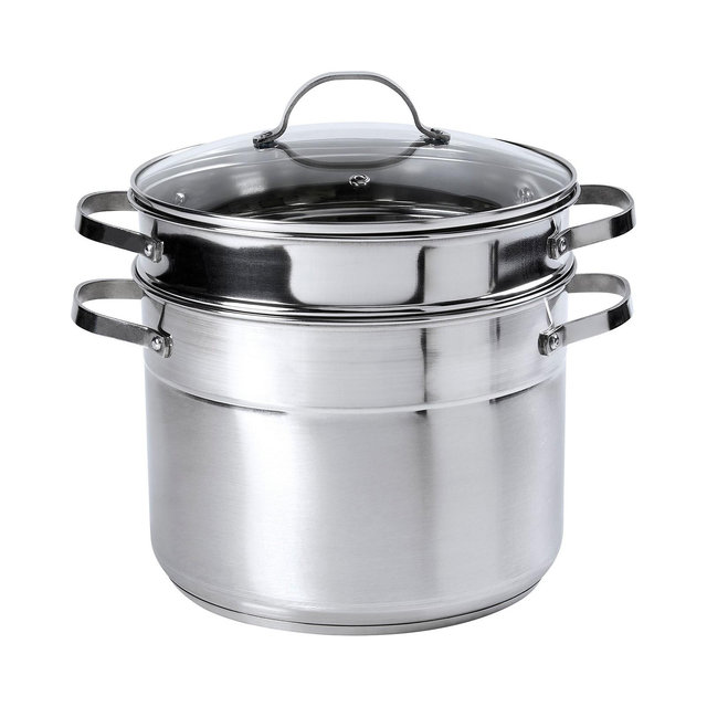 Denmark Unlimited Stainless Steel 3 Piece 8 Quart Multi-Cooker Set
