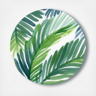 Hojas De Palma Circle Acrylic Art