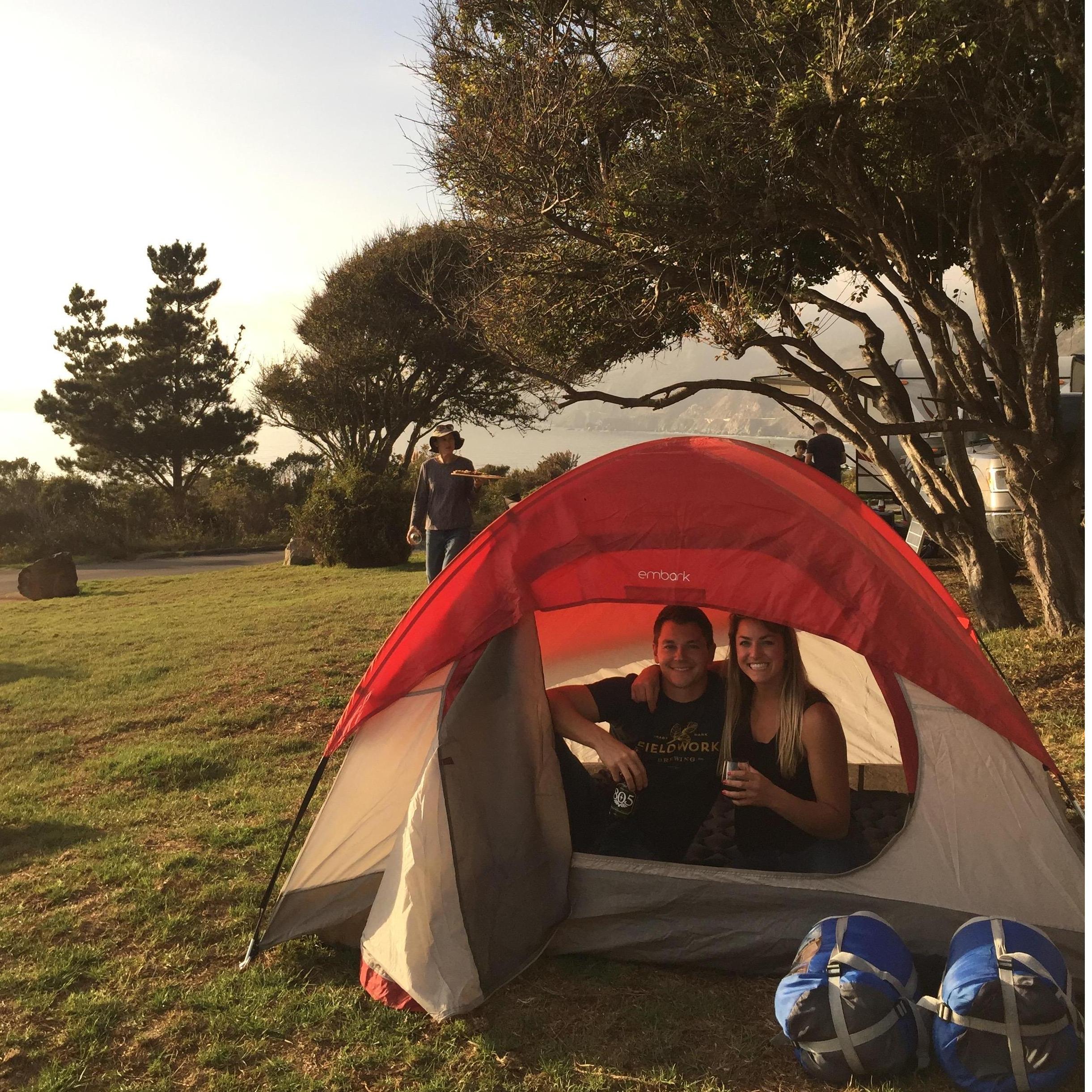 Camping on the coast in Big Sur -  a definite MUST!