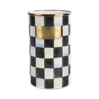 Mackenzie-Childs Courtly Check Enamel Utensil Holder
