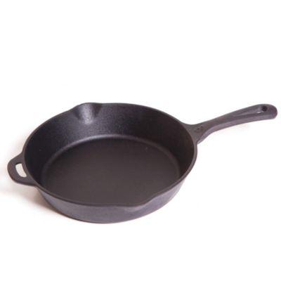 8-Inch Pre-Seasoned Round Cast Iron Skillet in Black