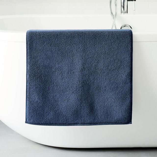 Organic Luxe Fibrosoft Bath Mat, 20"x34", Midnight