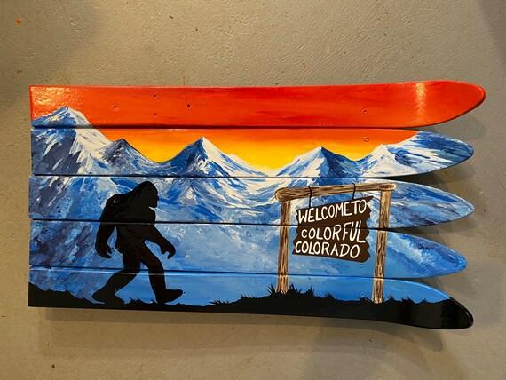 Reclaimed Ski Wall Art:
