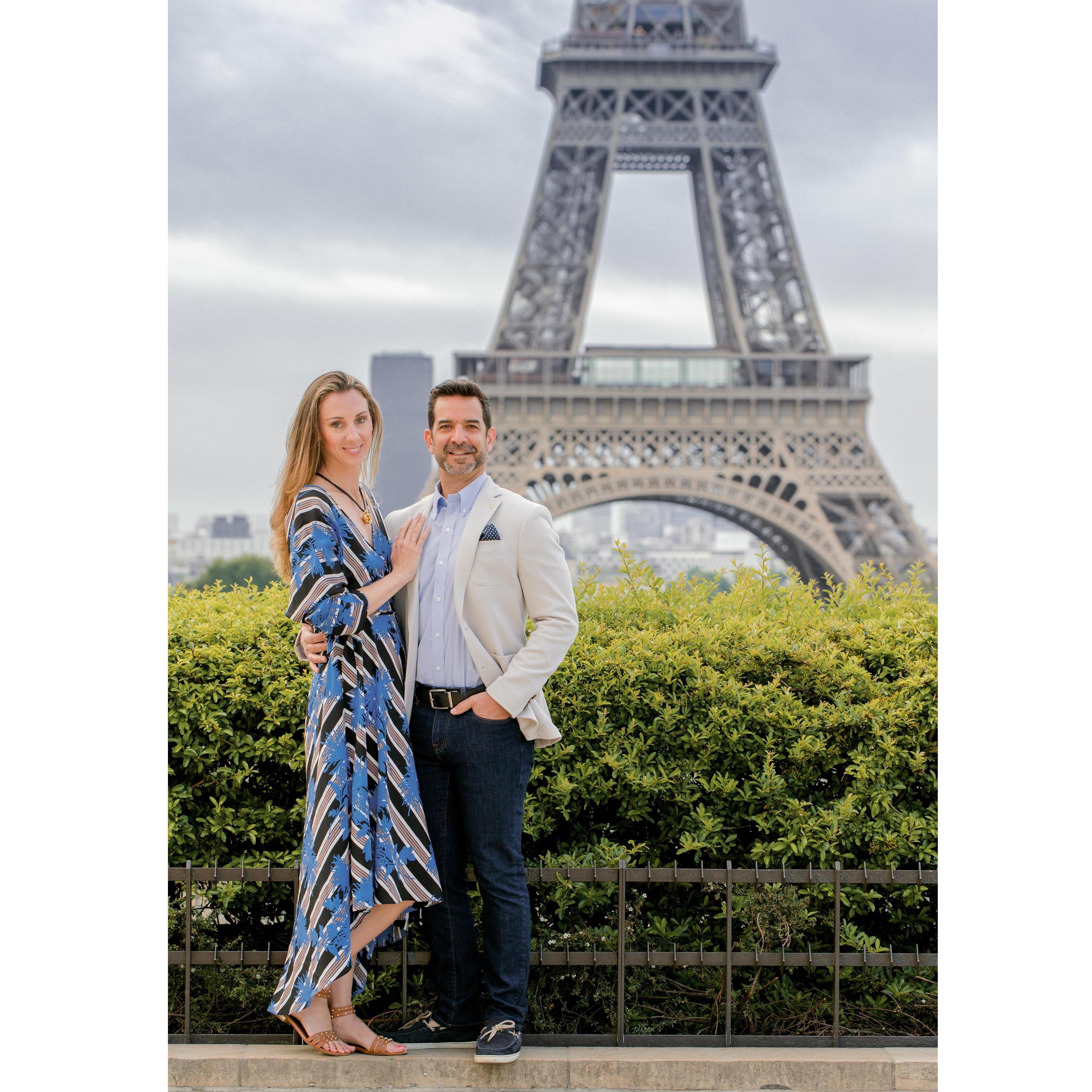 The beginning of our photoshoot/trick engagement.
