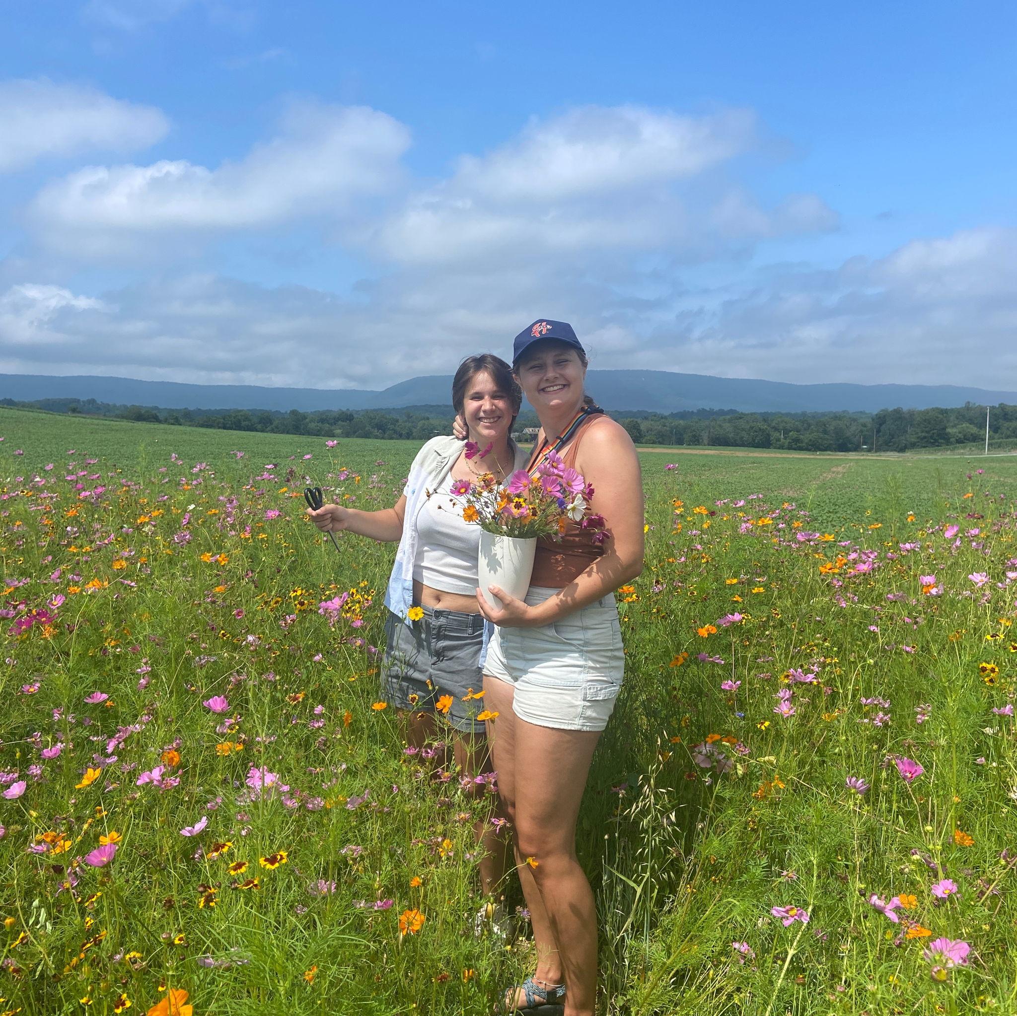 Wildflower picking and pictures! Photo creds to Leanne