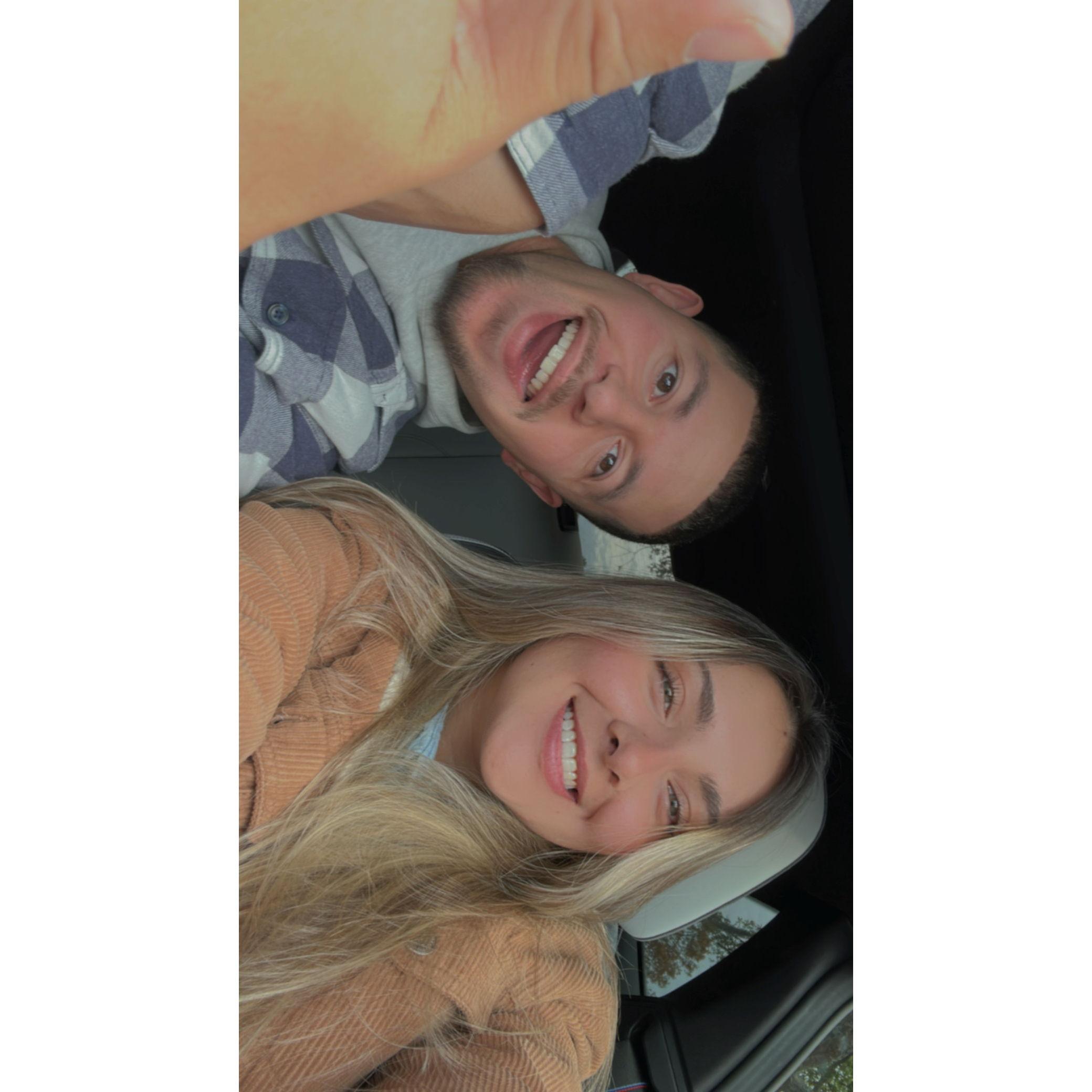 An after church picture going to eat with Jerry