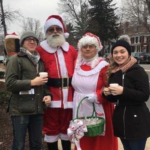 Those who know Maggie, know she's obsessed with Christmas. Ari has been a supportive partner and participates in all the Holiday activities with her - even meeting Santa!