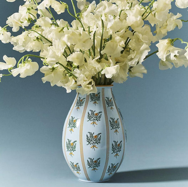 Cottage Leaf Vase - Pale Blue, Assorted