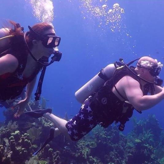 Scuba diving in Honduras in 2016