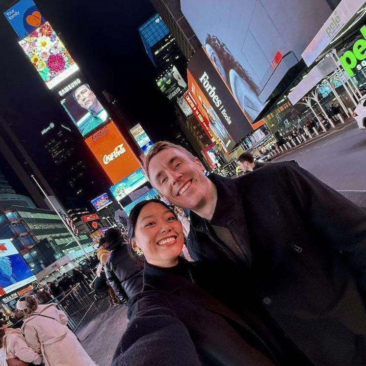The time a Times Square photographer asked if it was our first time in New York, despite us having lived here for almost a year.