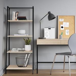 Loring 4 Shelf Trestle Bookcase