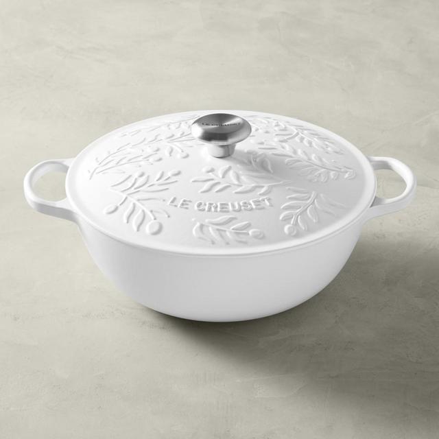 Le Creuset Signature Enameled Cast Iron Olive Branch Soup Pot, 5 1/4-Qt.