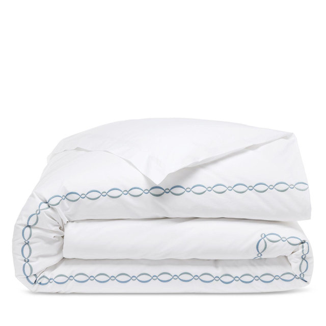 Matouk Brando Embroidered Percale Duvet Cover, King - Exclusive