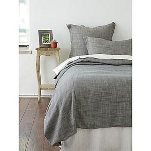 Amity Home Carter Herringbone King Duvet Cover in Grey