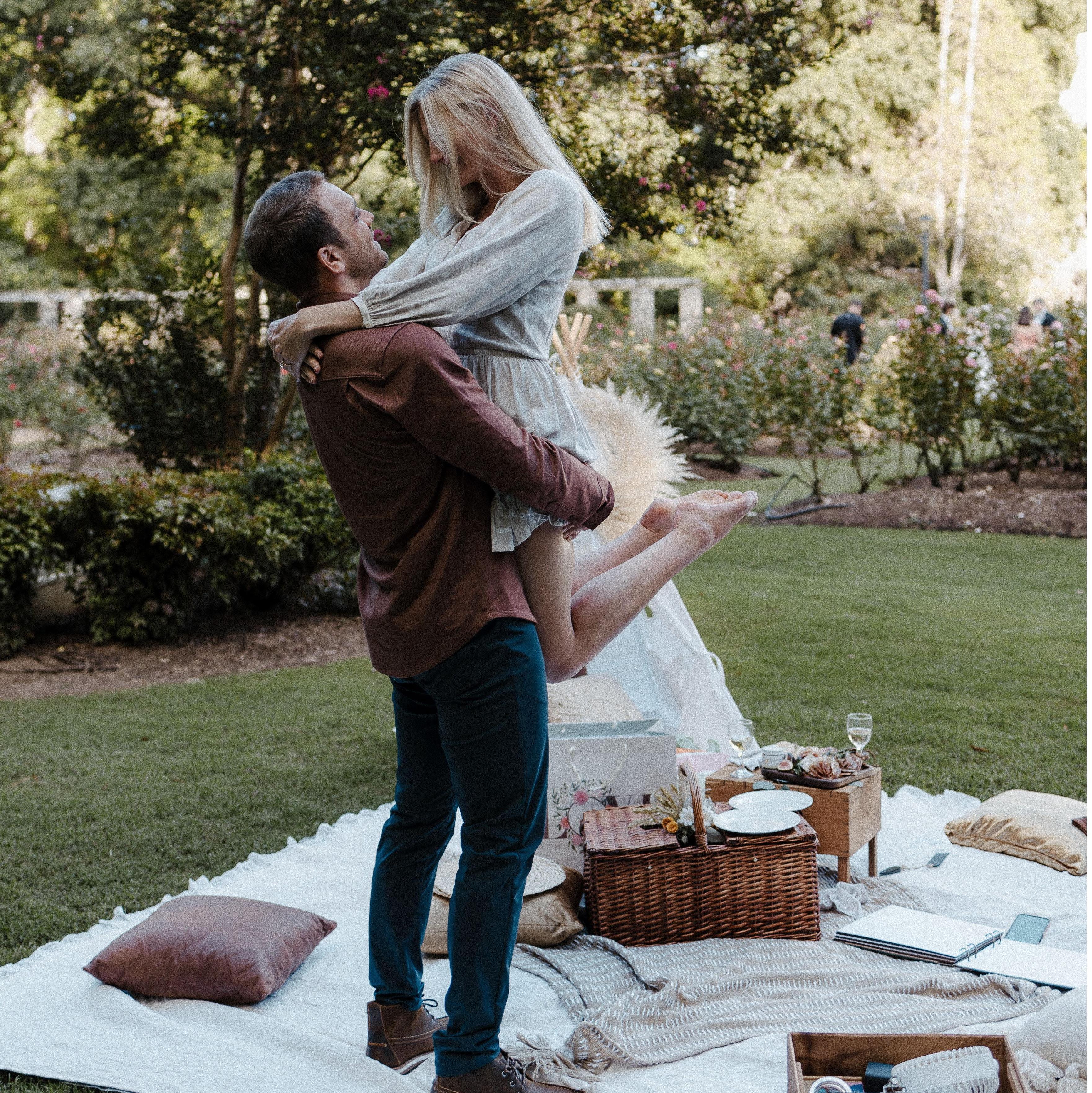 Nick surprised me with a picnic on our 2 year anniversary