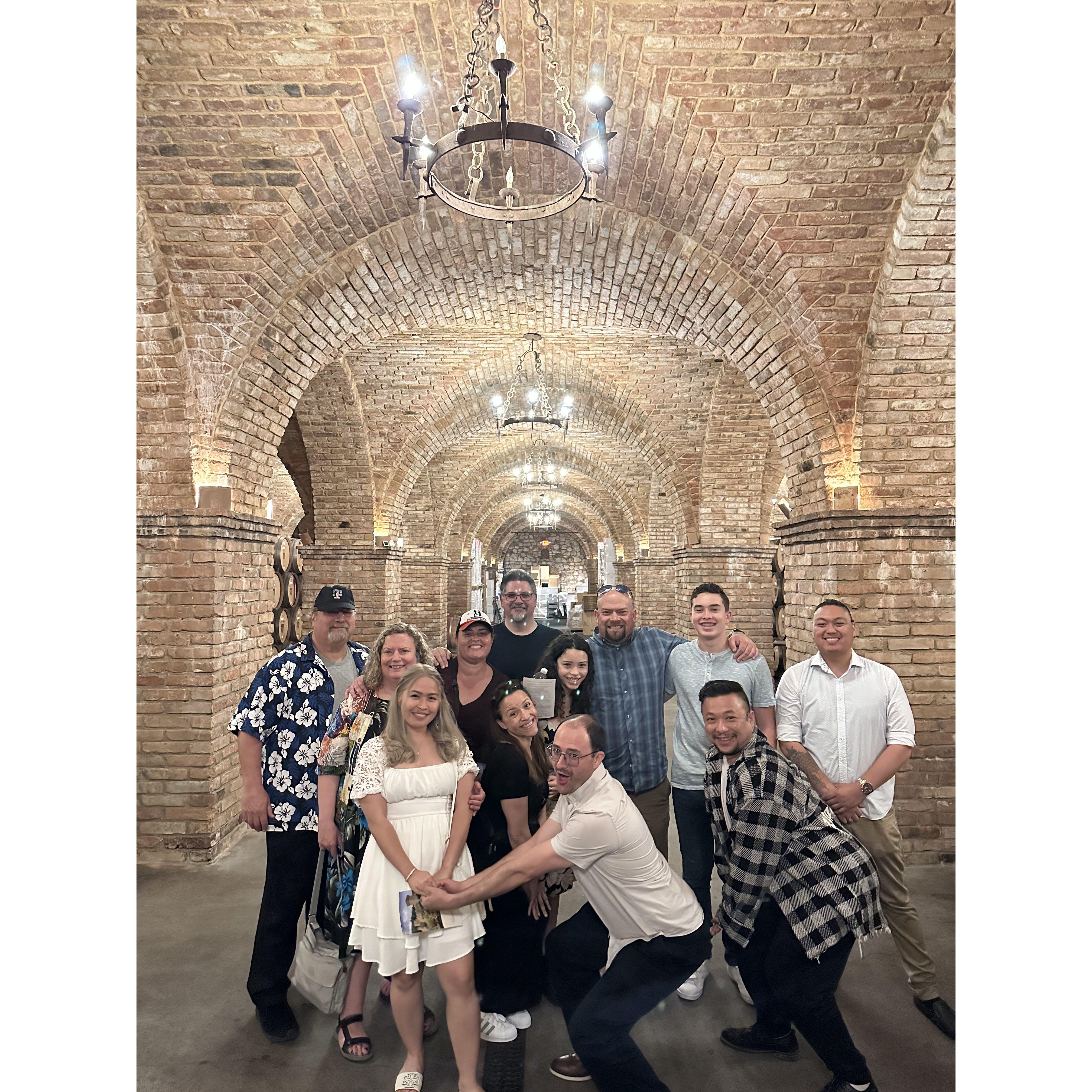 Wine Tasting @Castello di Amorosa before the wedding