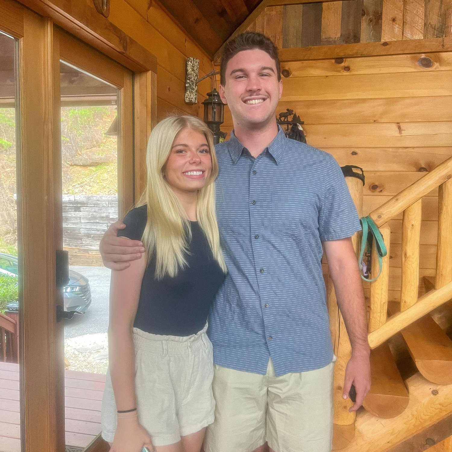 Jack surprised Erika with a date night at a nice steak house in Blue Ridge, Georgia!