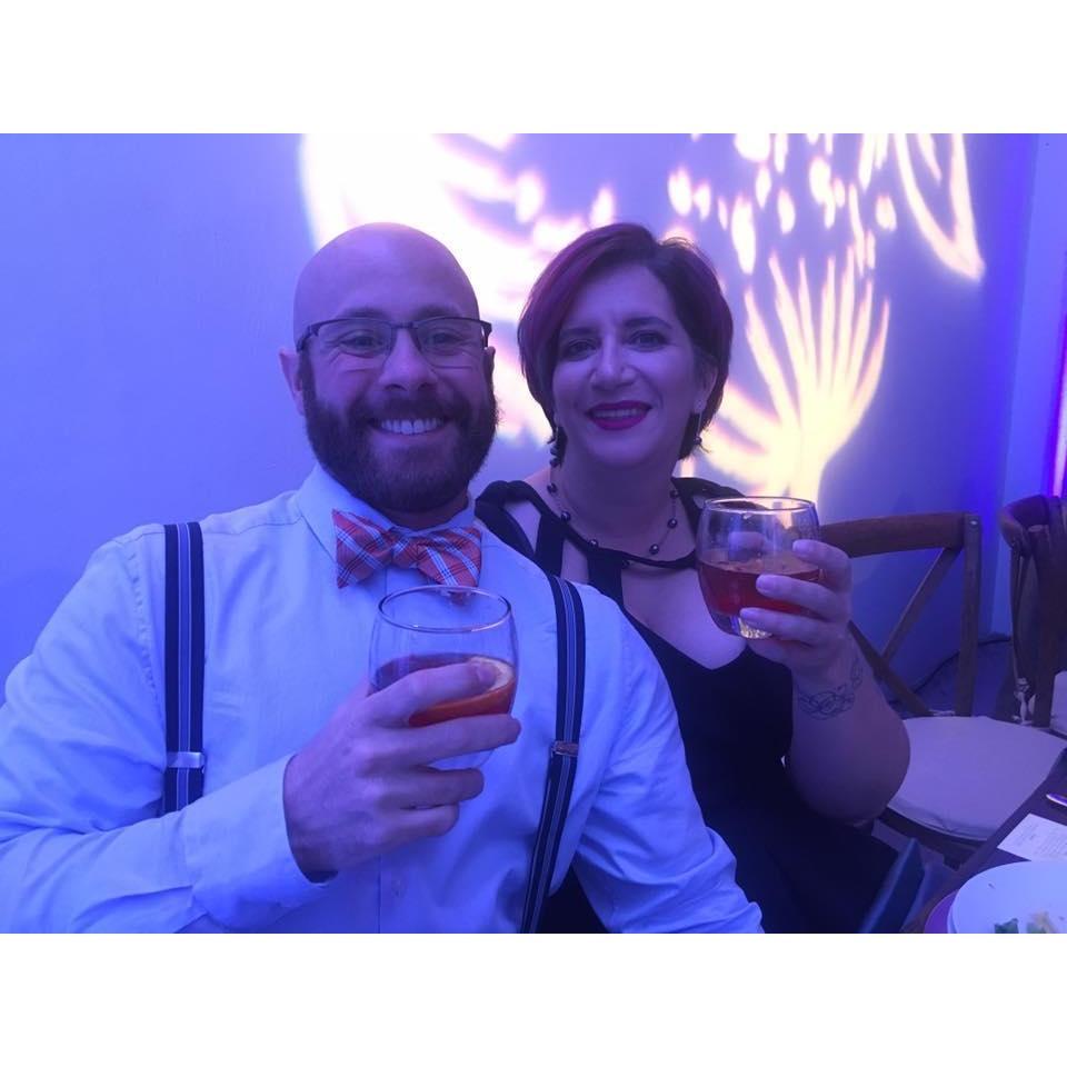 Spending the evening celebrating the wedding of a very good friend. This is actually in the same venue our wedding will take place. So much love!