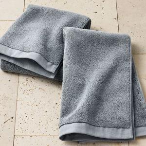 Modal 2pk Hand Towels | Mineral Blue | Casaluna
