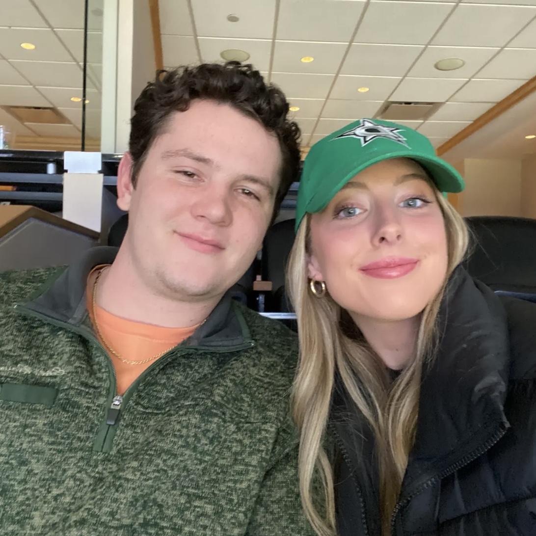 My first time visiting Trey’s home! His dad took us to a Stars game!