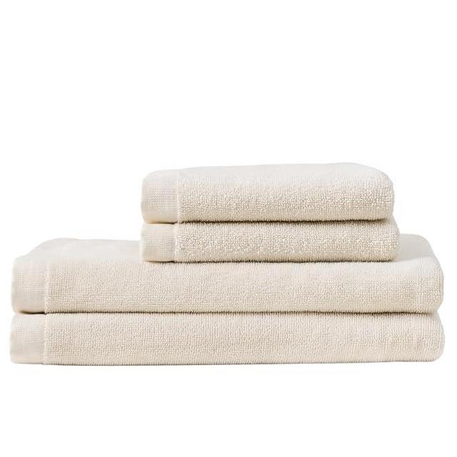 Coyuchi Classic Organic Minimalist Bath Towel Set, Undyed