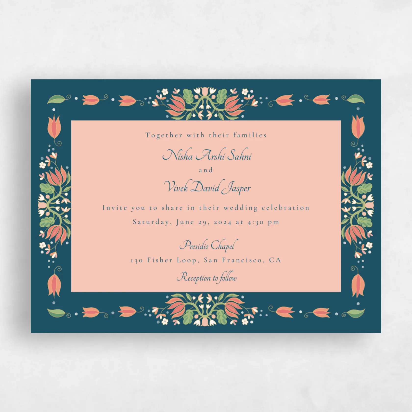 Invitation - Suraya Landscape preview