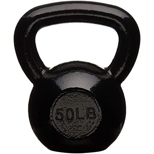 AmazonBasics Enamel Finish Cast Iron Kettlebell Weight