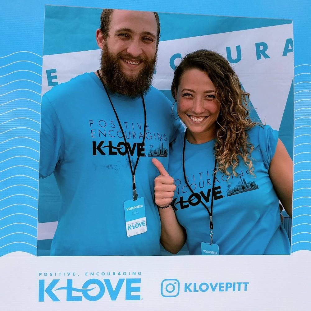 Volunteering with K-Love Radio.