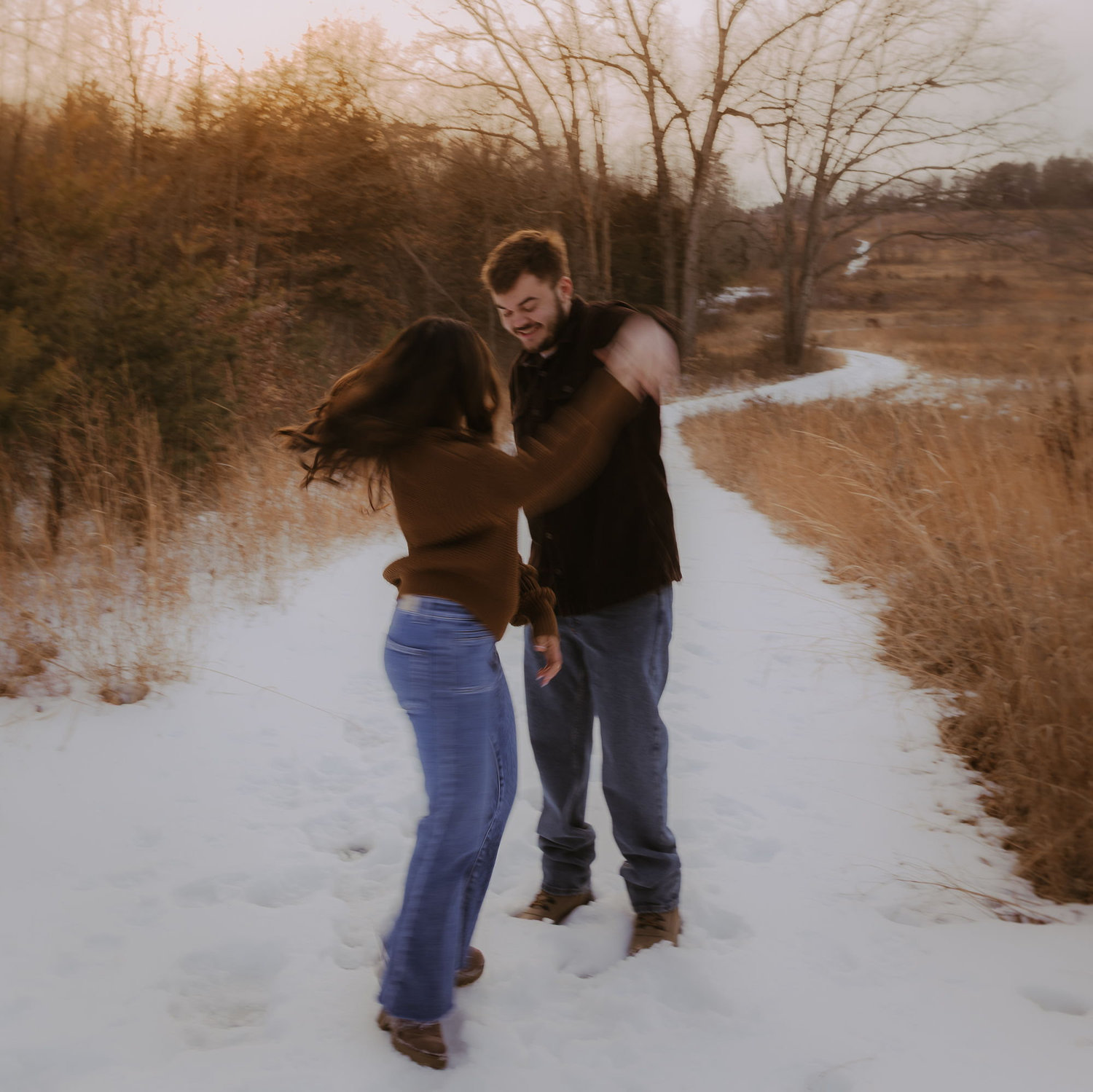 It took a few tries before we got this spin shot!