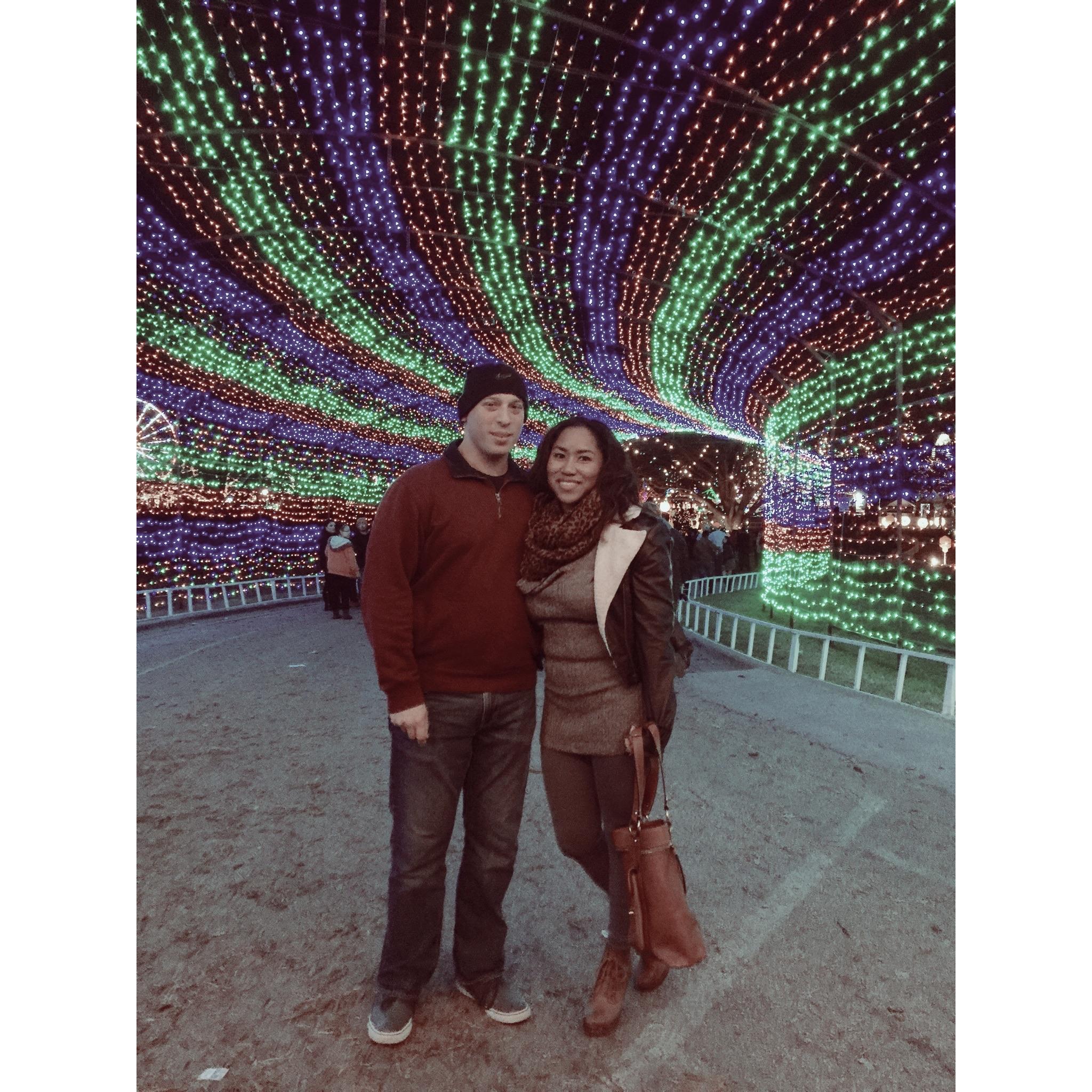 First Christmas Lights Stroll. 2015.