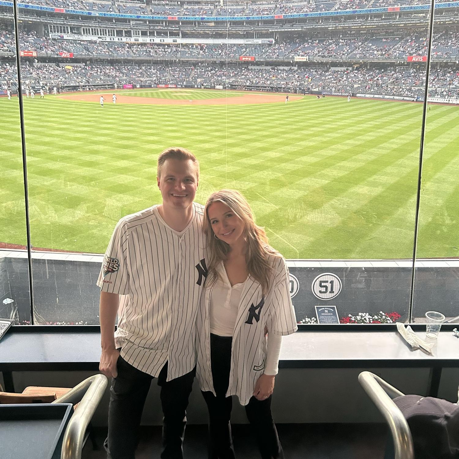 First Yankees game together!