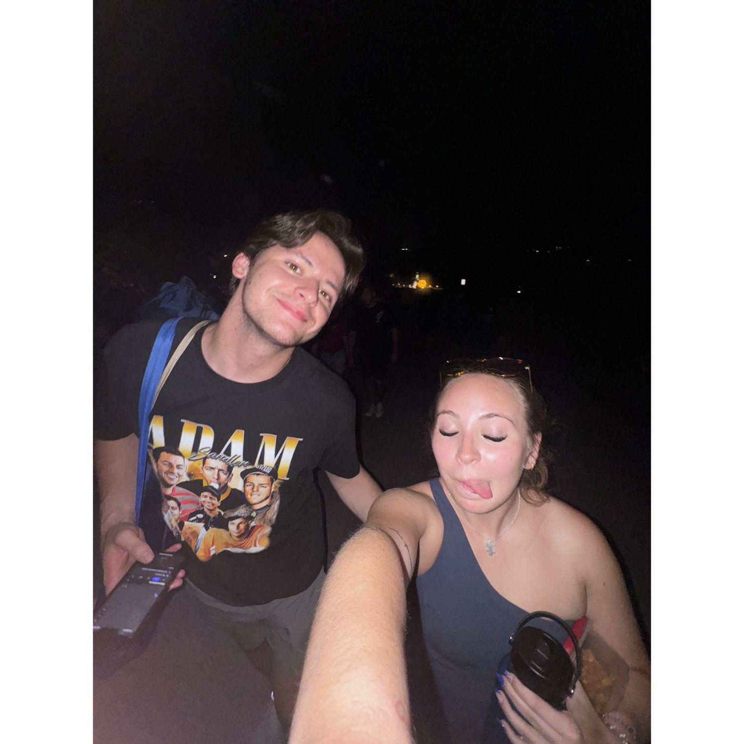 Our 1st 4th of July walking back to Tanner's apartment