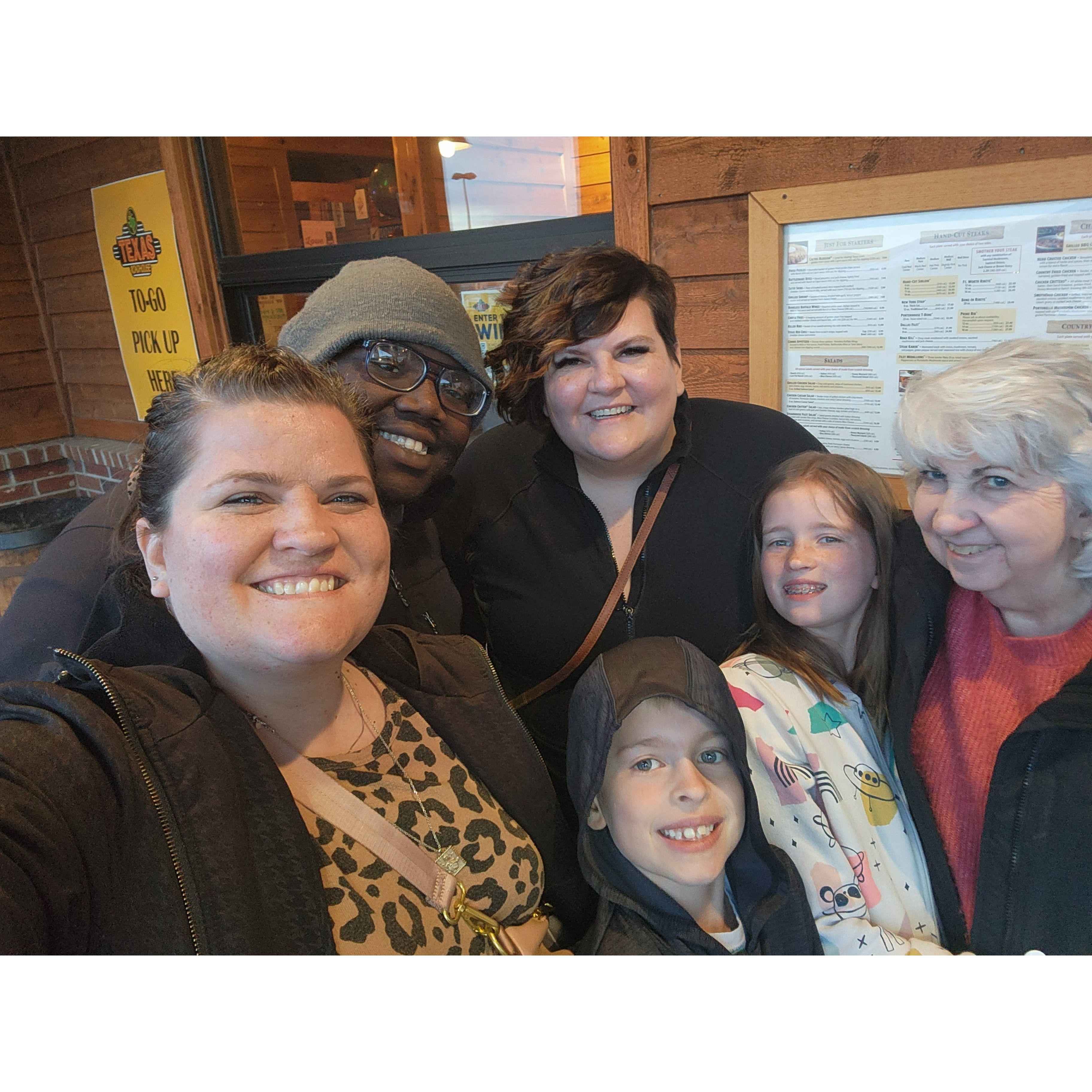 He started meeting my family...