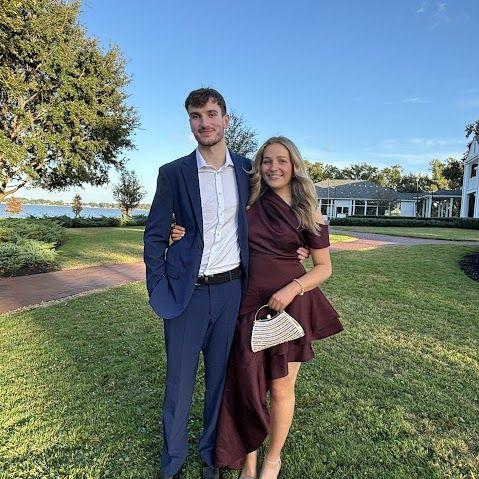 Our first wedding together as guests!