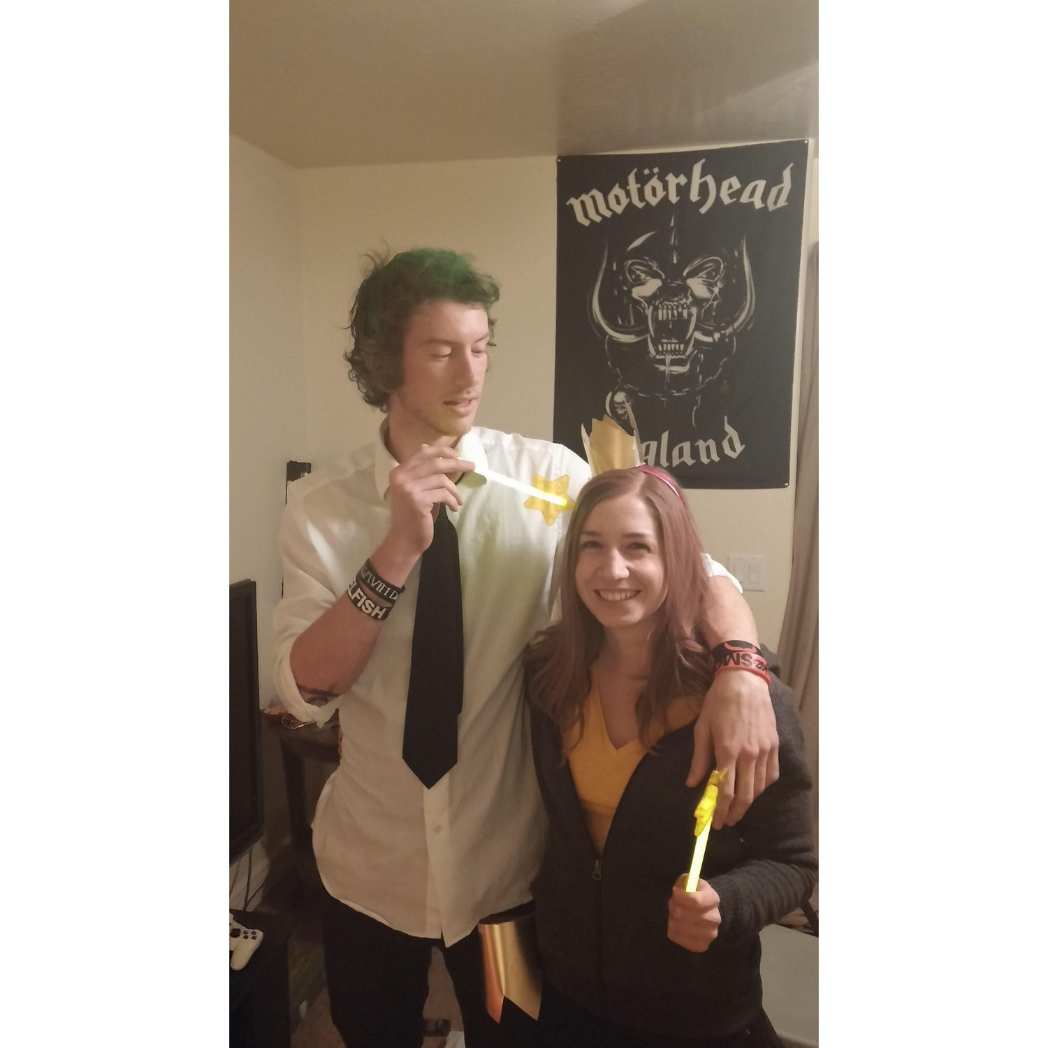 We used to throw parties back in the day, lol. This is from one of our halloween parties.
