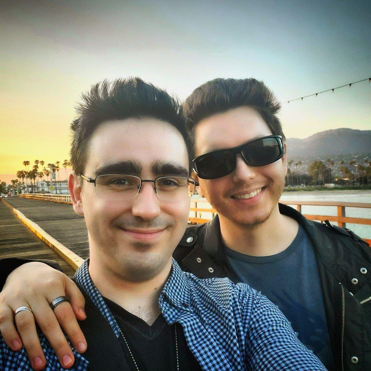 We got engaged just before sunset on the pier. Santa Barbara, August 7, 2021.