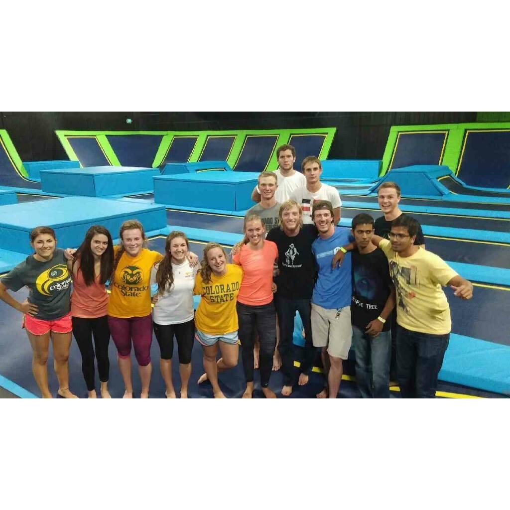 Before we dated we had a couple joint small groups- guys and girls. Fly high Trampoline park was one of the best ones.