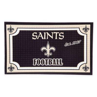 NFL New Orleans Saints Embossed Door Mat