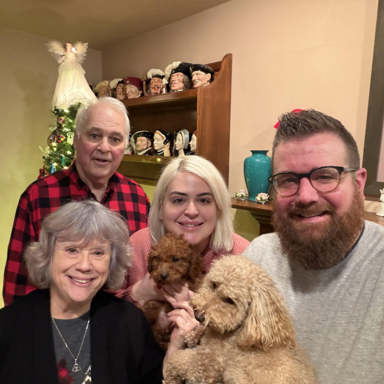 Christmas 2025, introducing our second pup Ellie, featuring Karinza's parents.