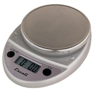Escali Primo Digital Kitchen Scale (11 lb/ 5 kg Capacity) (0.05 oz/ 1 g Increment) Premium Food Scale for Baking, Cooking and Mail - Lightweight and Durable Design - Lifetime ltd. Warranty - Chrome